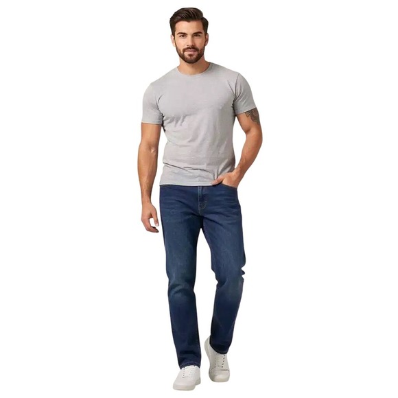 Levi's Other - Levis 514 Straight Fit Mens Jeans Dark Wash Denim 36x32 Stretch NWT